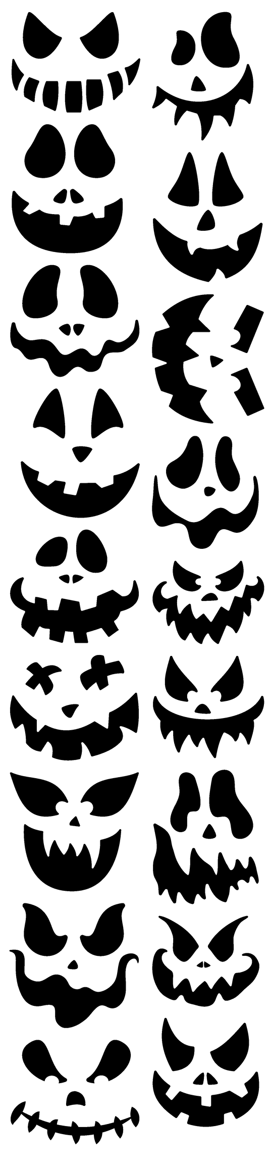 Halloween Face's Gang Sheet